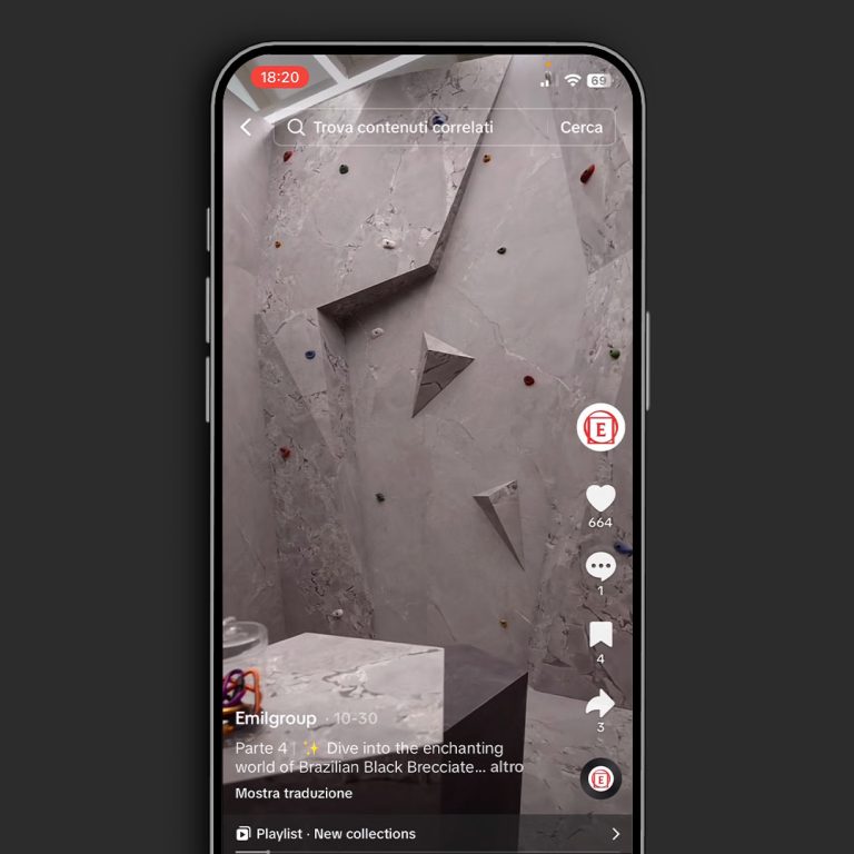 Cellulare con video social