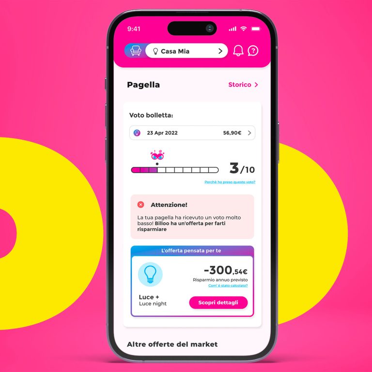 Valutazione bollette luce e gas con Billoo