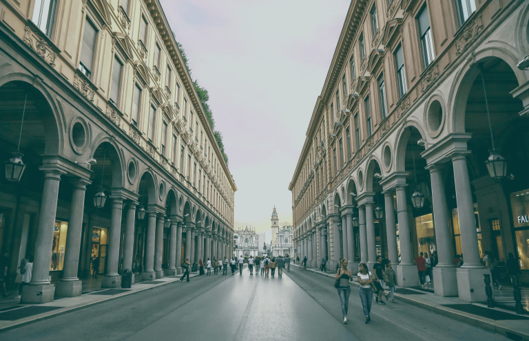 Via Roma simbolo della città di Torino