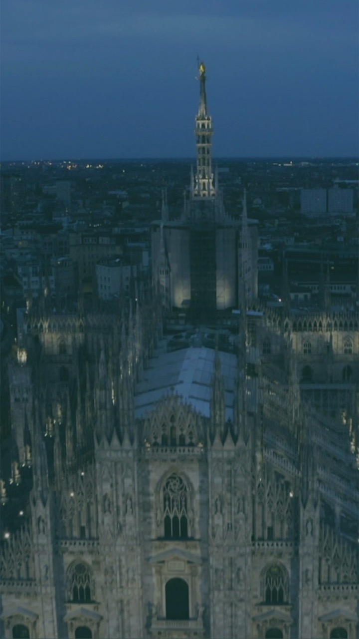 View of the Milan Cathedral from above