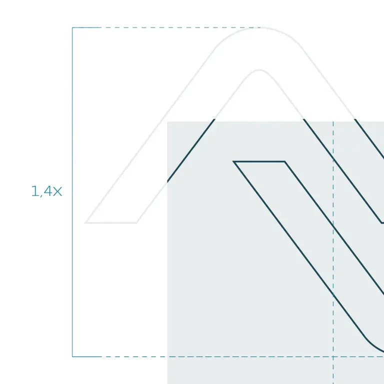 Forma astratta a V con quadrato ombreggiato, che definisce parte del nuovo logo di Sicav