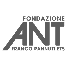 Logo ETS della Fondazione ANT Franco Pannuti, testo in grassetto sans-serif.